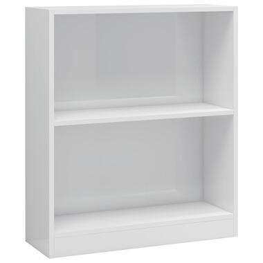 vidaXL Boekenkast 60x24x76 cm bewerkt hout hoogglans wit product