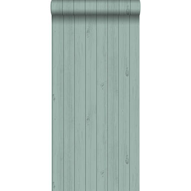 ESTAhome behang - smalle sloophout planken - saliegroen - 53 cm x 10,0 product