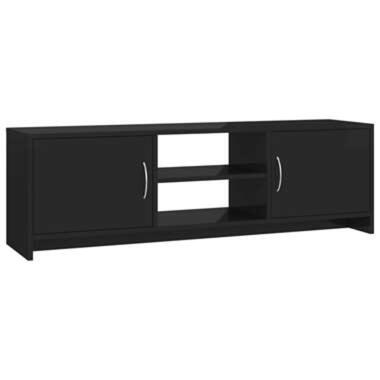 VIDAXL Tv-meubel 120x30x37,5 cm spaanplaat hoogglans zwart product