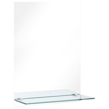 vidaXL Wandspiegel met schap 40x60 cm gehard glas product