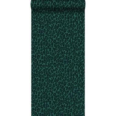 ESTAhome behang - panterprint - smaragd groen - 0.53 x 10.05 m product