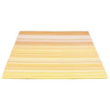 Vloerkleed Sunset - geel/wit - 160x230 cm - Leen Bakker