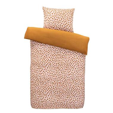 Comfort dekbedovertrek Puck - roze/bronskleur/bruin - 140x200/220 cm product