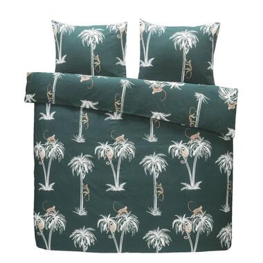 Comfort dekbedovertrek Nya palmbomen - groen - 200x200/220 cm product
