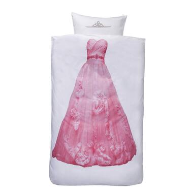 Comfort dekbedovertrek Belle prinses - wit/roze - 140x200 cm - Leen Bakker