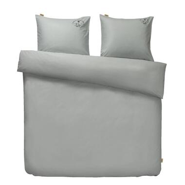 Dindi Home dekbedovertrek Plain beauty effen - groen - 200x200/220 cm - Leen Bakker