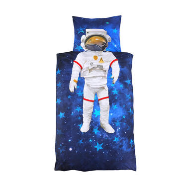 Comfort dekbedovertrek Buzz astronaut - blauw - 140x200/220 cm - Leen Bakker