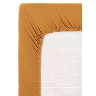 Hoeslaken Jersey - caramel - 180x220 cm - Leen Bakker