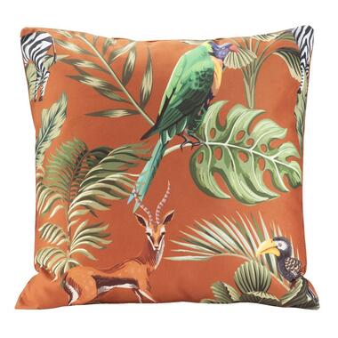 Sierkussen Jungle - cognac - 45x45 cm - Leen Bakker