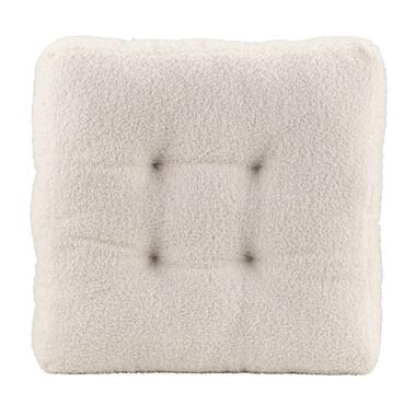 Matraskussen Cara teddy - off-white - 45x45x8 cm product