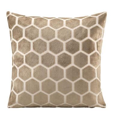 Sierkussenhoes Hanna - taupe - 45x45cm product