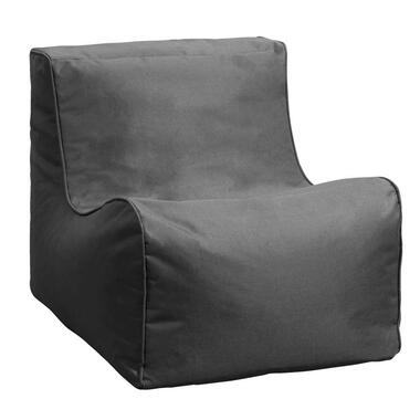 Lebel loungestoel - antraciet - 80x60x65 cm - Leen Bakker