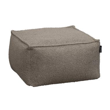 Poef Teddy Lebel Fay taupe 30x50x50 cm Leen Bakker