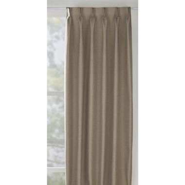 Gordijnstof Nox verduisterend - lichtbruin