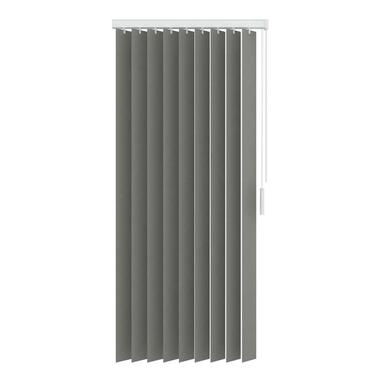 Stoffen verticale lamellen lichtdoorlatend 89 mm - grijs - 200x260 cm - Leen Bakker