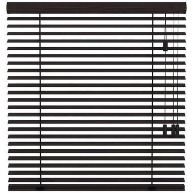 Fenstr bamboe jaloezie Miami 50mm - zwart (15014) - Leen Bakker