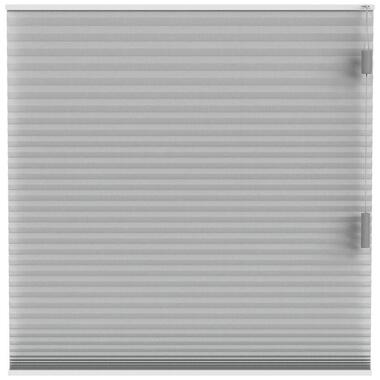 Fenstr plisségordijn Cambridge dubbel 25mm transparant - lichtgrijs (20029) - Leen Bakker