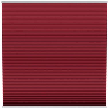 Fenstr plisségordijn Montreal dubbel 25mm lichtdoorlatend - bordeaux rood 65601 - Leen Bakker