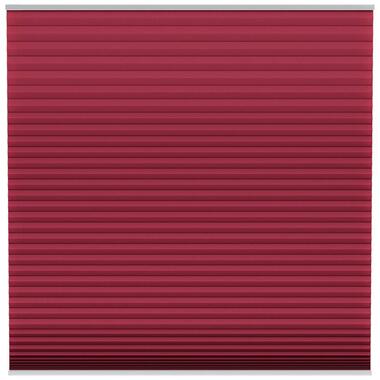 Fenstr plisségordijn Montreal dubbel 25mm verduisterend - bordeaux rood (65602) - Leen Bakker