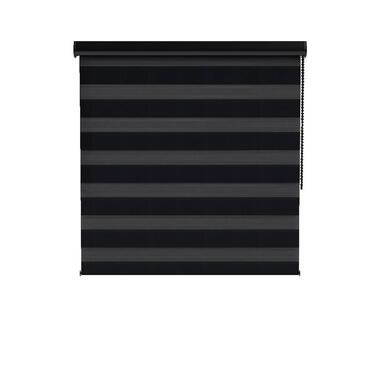 Fenstr duo rolgordijn Bazel lichtdoorlatend - zwart (15009) product