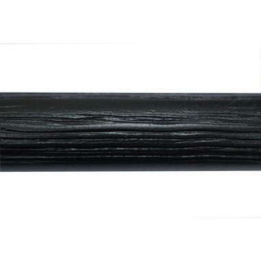 Gordijnroede 200cm - zwart hout - Ø28mm (1280106) - Leen Bakker