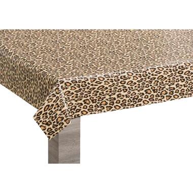 Tafelzeil Leopard - beige - 140 cm - Leen Bakker