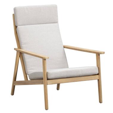 Lounge fauteuil Jura acacia grijs - Leen Bakker
