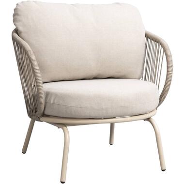 Loungefauteuil Fermo - zand - Leen Bakker