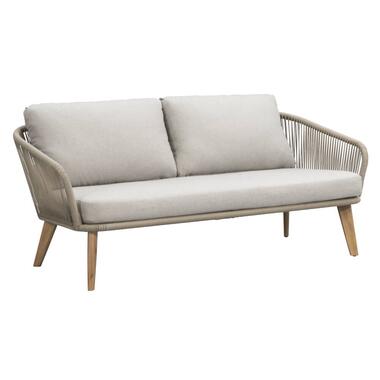 Loungebank Nant - wicker/acacia taupe - 87x170x67 cm - incl. kussens product