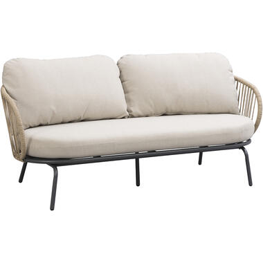 Loungebank Fermo 2,5 zits - antraciet - 75x180x81 cm product