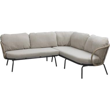 Loungehoekbank Fermo - antraciet - 75x215x81 cm product