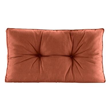 Leen Bakker Loungekussen Florence rug - terracotta - 73x43 cm