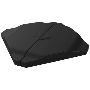 Parasoltegel vulbaar - 20 kg - zwart - 50x50x7,5 cm - Leen Bakker
