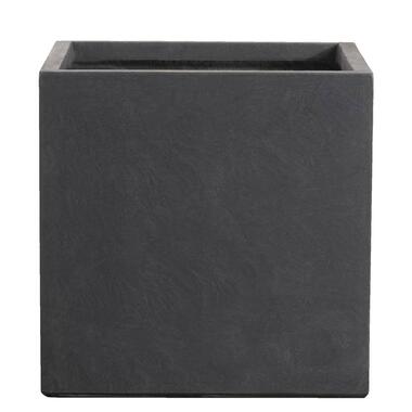 Bloempot Vierkant - grijs - 51x50x50 cm - Leen Bakker