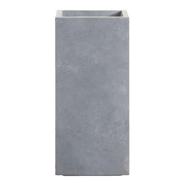 Bloempot Matt - cementkleur - 60x28x28 cm - Leen Bakker