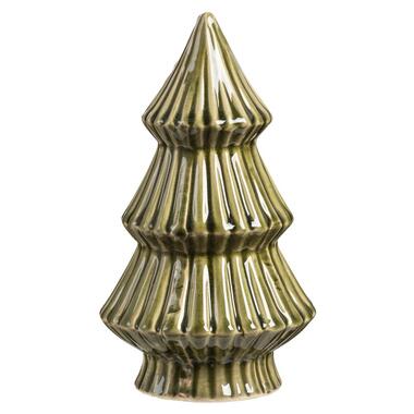 Kerstboom Ela - mosgroen - keramiek - 20xø11,5 cm product