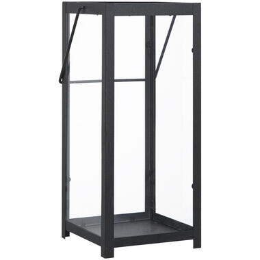 Lantaarn Lasio zwart metaal 40x17x18,5 cm product