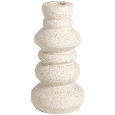 Kandelaar Malmo off-white keramiek - 15xØ7,5 cm