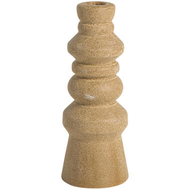 Kandelaar Malmo bruin keramiek - 21xØ8 cm