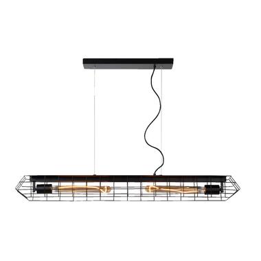 Hanglamp Lando - zwart - 134x100x12 cm - Leen Bakker