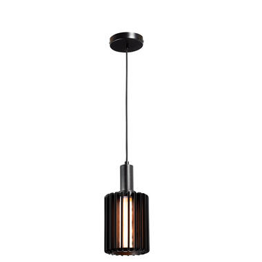 Leen Bakker Hanglamp Janet - zwart - Ø15 x 150 cm