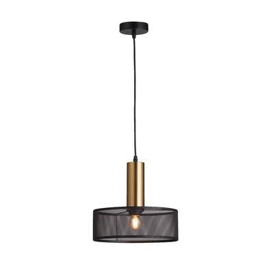 Hanglamp Nerja E27 zwart/goud 120xØ28 cm - Leen Bakker