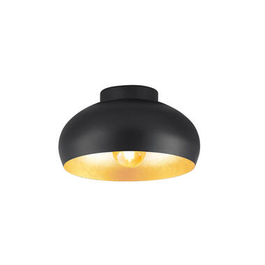 EGLO Mogano mini Plafondlamp - E27 - Ø28 cm - Zwart/Bladgoud - Leen Bakker