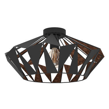 EGLO Carlton 6 Plafondlamp - E27 - Ø 47 cm - Zwart/u007CKoper product