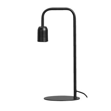 Tafellamp Larisa - mat zwart - Ø17x37 cm - Leen Bakker