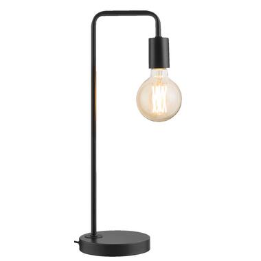 Tafellamp Praag - mat zwart - 49,5x15x19 cm - Leen Bakker