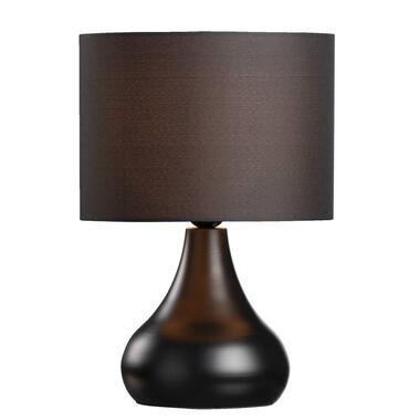 Tafellamp Gritt - zwart - Ø25 x 36 cm - Leen Bakker