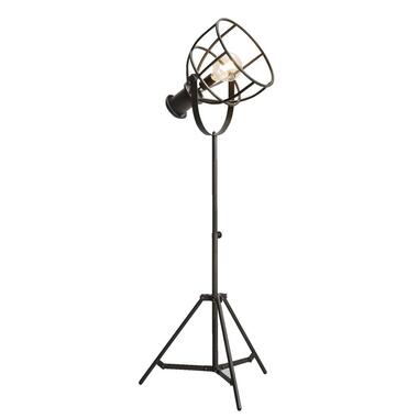Vloerlamp Thom - antiek zwart - 59x165 cm - Leen Bakker
