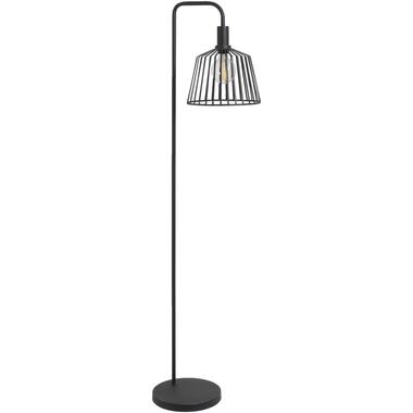 Vloerlamp Fynn zwart metaal E27 65x36x30 cm - Leen Bakker