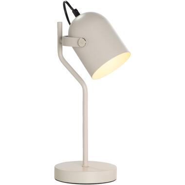 Bureaulamp Senn - beige metaal - 39xØ17,5 cm - Leen Bakker